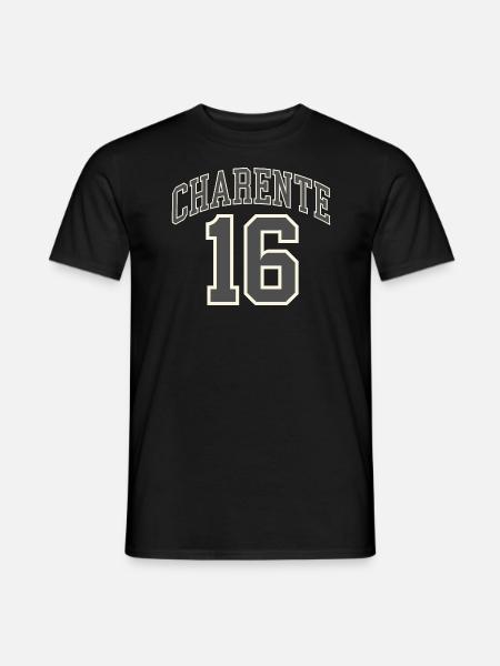 Charente 16 - T-shirt homme - noir