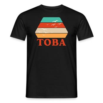 Toba, Indonesia - Men's T-Shirt - black - Front - AI Model Male 178 light (178cm)