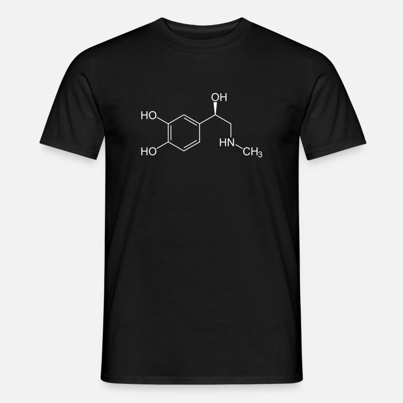 Adrenaline structural formula - Men’s T-shirt - black