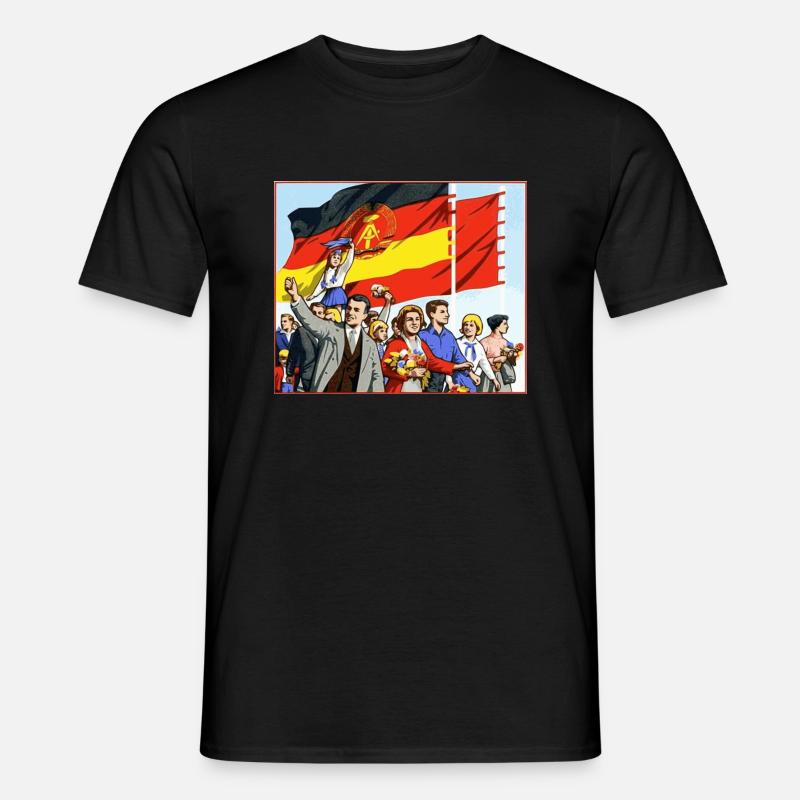 DDR Parade - Männer T-Shirt - Schwarz