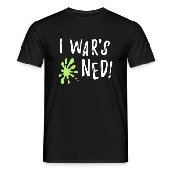 I wars ned - drôle de cadeau de rengaine bavaroise - T-shirt homme - noir - Devant - AI Model Male 178 light (178cm)