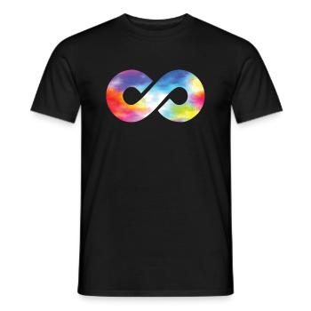 Infinity Infinité Symbole Amour amour - T-shirt homme - noir - Devant - AI Model Male 178 light (178cm)