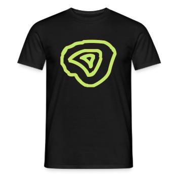 Kreise - Männer T-Shirt - Schwarz - Vorne - AI Model Male 178 light (178cm)