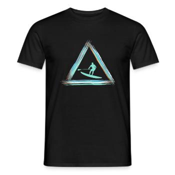 Stand Up Paddle - Men's T-Shirt - black - Front - AI Model Male 178 light (178cm)