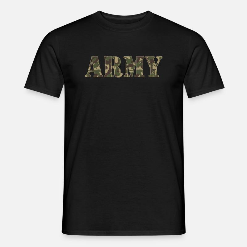 ARMY - Männer T-Shirt - Schwarz