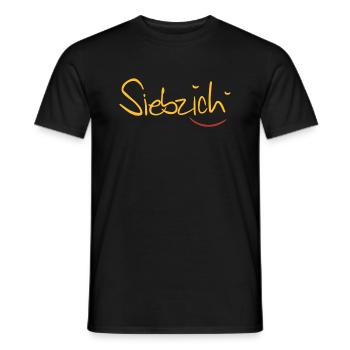 siebzich - Männer T-Shirt - Schwarz - Vorne - AI Model Male 178 light (178cm)