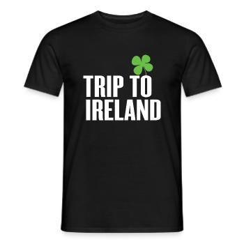 Reise nach Irland - Männer T-Shirt - Schwarz - Vorne - AI Model Male 178 light (178cm)