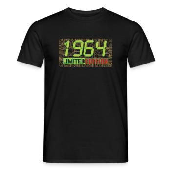 Digitaler Geburtstag 1964 - Männer T-Shirt - Schwarz - Vorne - AI Model Male 178 light (178cm)