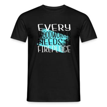 funny carpenter quotes carpenter funny - Men's T-Shirt - black - Front - AI Model Male 178 light (178cm)