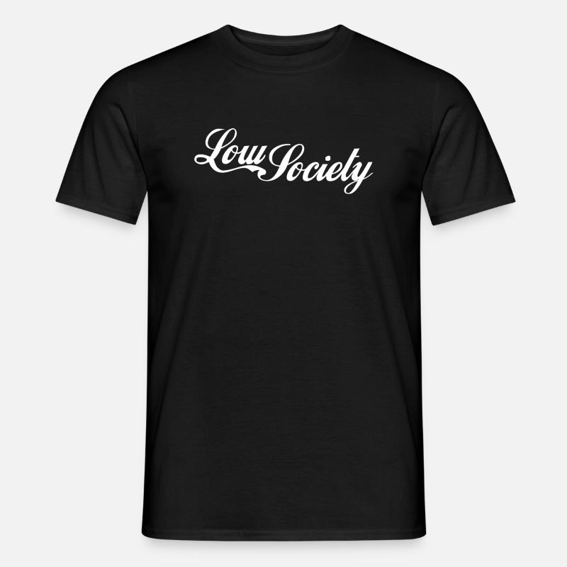 low society white - Männer T-Shirt - Schwarz