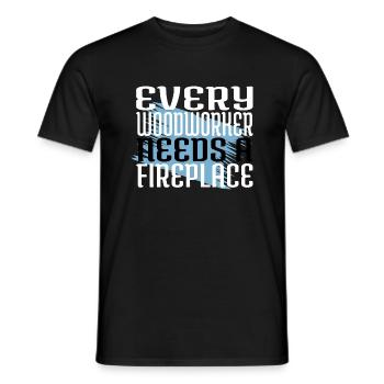 aaron charpentier tshirts blagues - T-shirt homme - noir - Devant - AI Model Male 178 light (178cm)