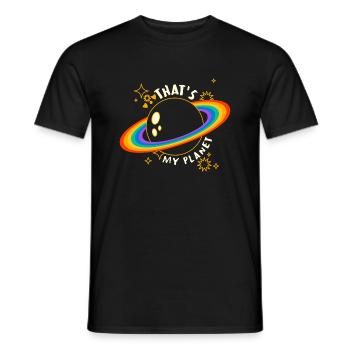 Monde arc-en-ciel - T-shirt homme - noir - Devant - AI Model Male 178 light (178cm)