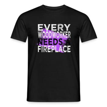 apprenti sabrina charpentier tshirts - T-shirt homme - noir - Devant - AI Model Male 178 light (178cm)