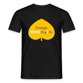 Energie WENDlingErin - Männer T-Shirt - Schwarz - Vorne - AI Model Male 178 light (178cm)