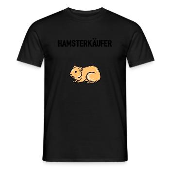 hamsterkaeufer - Männer T-Shirt - Schwarz - Vorne - AI Model Male 178 light (178cm)