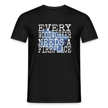 hearbeat lumberman a carpenters prayer tshirts - Men's T-Shirt - black - Front - AI Model Male 178 light (178cm)