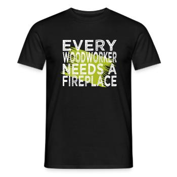 lets play carpenter tshirts - Männer T-Shirt - Schwarz - Vorne - AI Model Male 178 light (178cm)