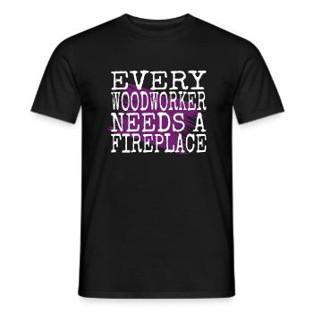 the carpenters carpenter saw birthday present - Männer T-Shirt - Schwarz - Vorne - AI Model Male 178 light (178cm)