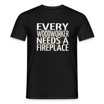 statement carpenter tshirts cool - Men's T-Shirt - black - Front - AI Model Male 178 light (178cm)
