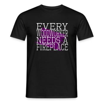 Cadeau d’anniversaire Idée de travail en forêt Idée cadeau - T-shirt homme - noir - Devant - AI Model Male 178 light (178cm)