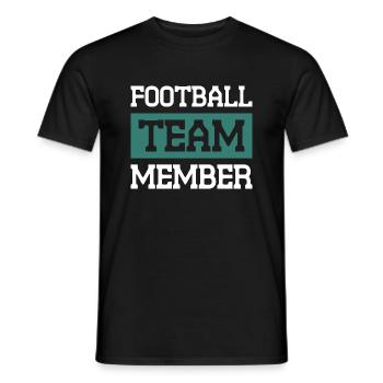 Équipe de football - T-shirt homme - noir - Devant - AI Model Male 178 light (178cm)