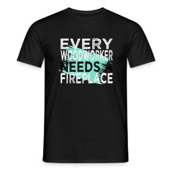 Tree Feller Arboriculturist - Men's T-Shirt - black - Front - AI Model Male 178 light (178cm)