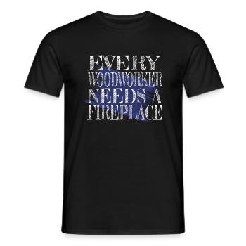 Funny Sayings Woodcutter Quote Lumber - Men's T-Shirt - black - Front - AI Model Male 178 light (178cm)