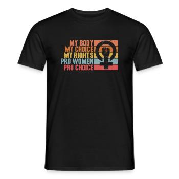 Feminismus Rechte der Frauen Feministisch Geschenk - Männer T-Shirt - Schwarz - Vorne - AI Model Male 178 light (178cm)