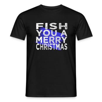 pêcheur dinosaures pêche achigan pêche drôle - T-shirt homme - noir - Devant - AI Model Male 178 light (178cm)