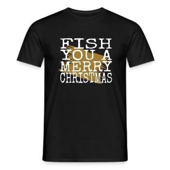 fishing tournaments bass fishing tshirts - Männer T-Shirt - Schwarz - Vorne - AI Model Male 178 light (178cm)