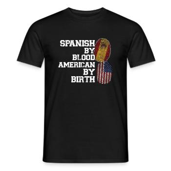 Spanisch Spanien Spanische Wurzeln Geschenk - Männer T-Shirt - Schwarz - Vorne - AI Model Male 178 light (178cm)