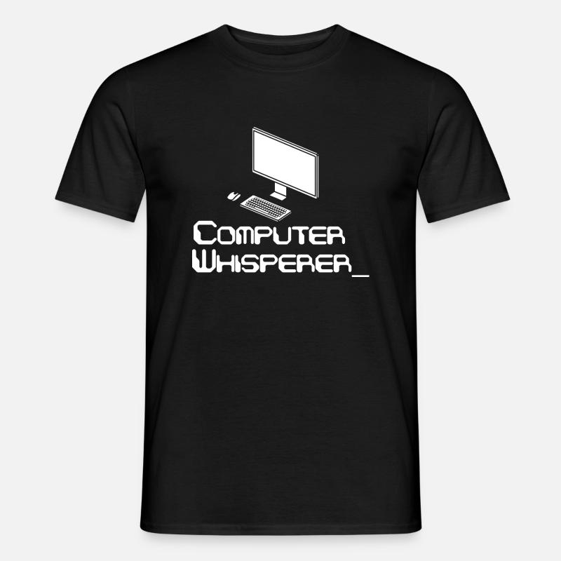 Logiciel de codage Computer Whisperer - T-shirt homme - noir