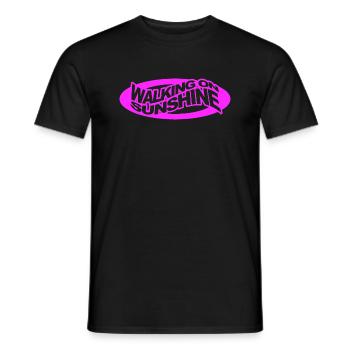 Summer holiday walking on sunshine gift - Men's T-Shirt - black - Front - AI Model Male 178 light (178cm)