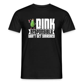 Pickelball Pickle Schläger Gurke Geschenk - Männer T-Shirt - Schwarz - Vorne - AI Model Male 178 light (178cm)
