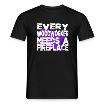 Carpenter Tshirts Present Funny Carpenter Quotes - Men's T-Shirt - black - Front - AI Model Male 178 light (178cm)