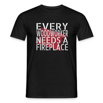 Lumberman Gift Idea Tree Feller Carpenter Saw Fun - T-shirt homme - noir - Devant - AI Model Male 178 light (178cm)