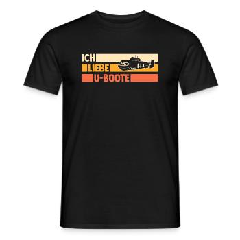 Tauchboot Unterseeboot Unterwasserboot U-Boot - Männer T-Shirt - Schwarz - Vorne - AI Model Male 178 light (178cm)