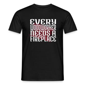 Lumberman Sexy Carpenter Tshirts - Men's T-Shirt - black - Front - AI Model Male 178 light (178cm)
