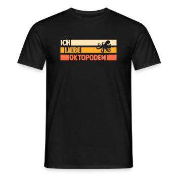 Tintenfisch Oktopus - Männer T-Shirt - Schwarz - Vorne - AI Model Male 178 light (178cm)