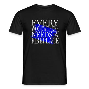 funny carpenter quotes - Männer T-Shirt - Schwarz - Vorne - AI Model Male 178 light (178cm)