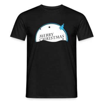 Joyeux Noël VECTORGRAPHIC - T-shirt homme - noir - Devant - AI Model Male 178 light (178cm)