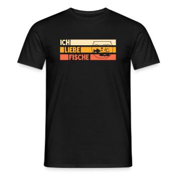 Aquarium Aquaristik Fische - Männer T-Shirt - Schwarz - Vorne - AI Model Male 178 light (178cm)