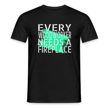 Carpenter Jokes Tshirts Present Idea - Men's T-Shirt - black - Front - AI Model Male 178 light (178cm)