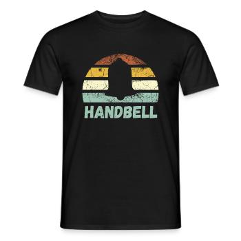 Handbell Retro Vintage Music Instrument - Men's T-Shirt - black - Front - AI Model Male 178 light (178cm)
