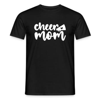 Cheer Mom Shirt Megaphon mit Herzakzent - Männer T-Shirt - Schwarz - Vorne - AI Model Male 178 light (178cm)