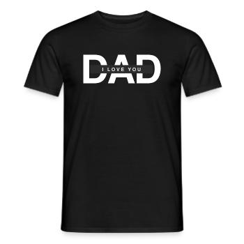 Dad i love you - Männer T-Shirt - Schwarz - Vorne - AI Model Male 178 light (178cm)
