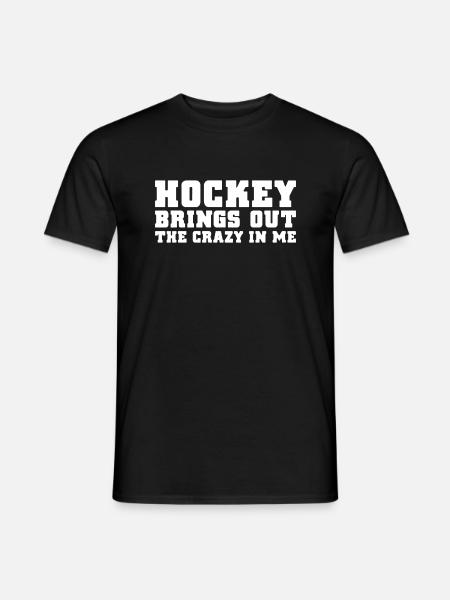 Crazy About Hockey - Men's T-Shirt - black