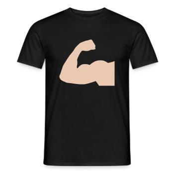 Arm 1 - Männer T-Shirt - Schwarz - Vorne - AI Model Male 178 light (178cm)