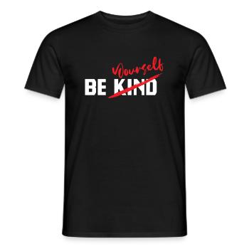 Be yourself - Männer T-Shirt - Schwarz - Vorne - AI Model Male 178 light (178cm)