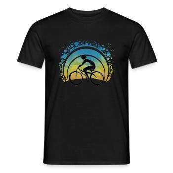 Radfahrer - Männer T-Shirt - Schwarz - Vorne - AI Model Male 178 light (178cm)